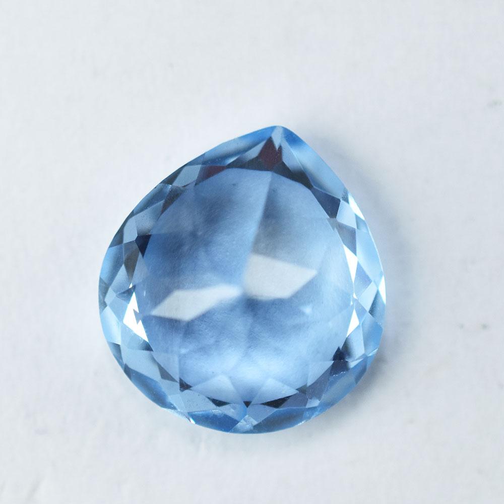 15.20 Ct Natural Blue Ceylon Sapphire Pear Cut Loose Gemstone For Gift