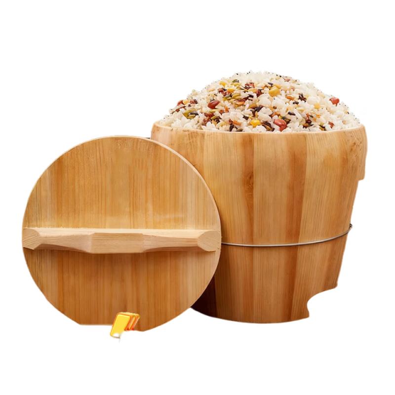 Traditional Wooden Rice Steamer Bucket