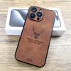 Luxury Leather Case For iPhone 15 14 13 12 11 Pro Max iPhone13 iPhone14 For Magsafe Magnetic Wireless Charge Deer Full Covers