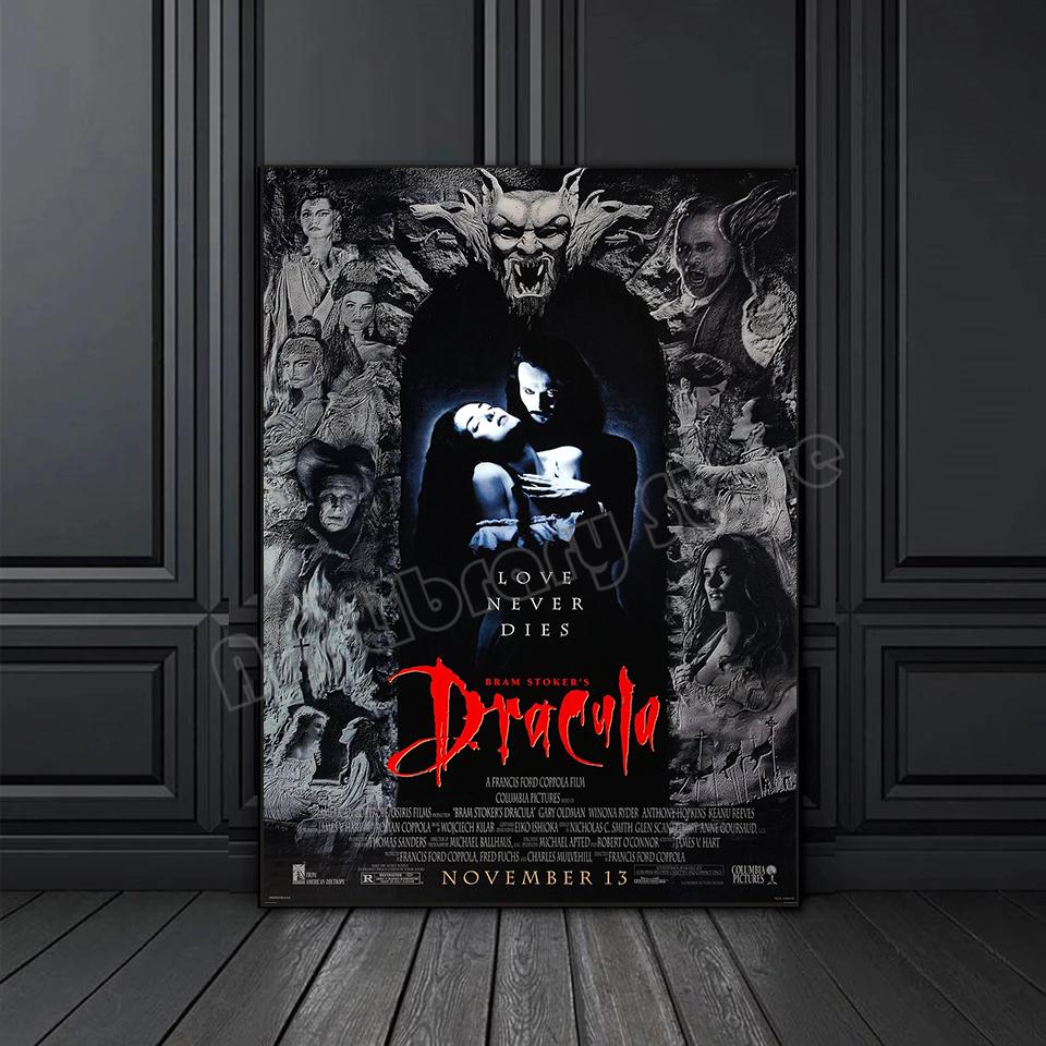 

Классический фильм ужасов Вампир Дракула 1992 Винтажный постер Холст Живопись Настенное искусство Картины Ретро Дом Комната Клуб Декор Подарок 21cm×30cm NoFrame