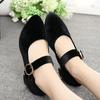 women fashion sweet ballet dance high heel shoes lady classic suede comfort spring summer shoes office work pump ab654