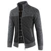 Men's  Winter Packwork Warm Zipper Jacket Knit Cardigan Long Sleeve Coat