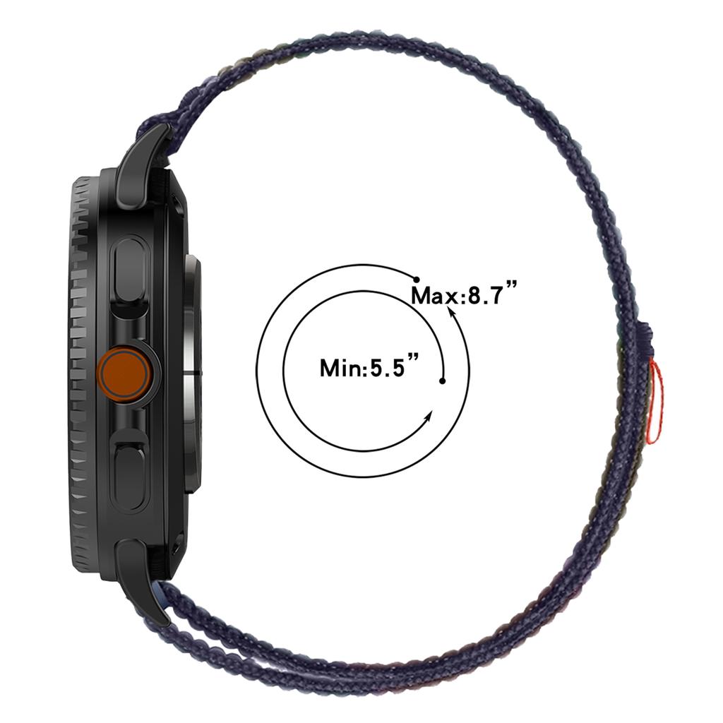 Breathable Nylon Braided Loop Band for Samsung Galaxy Watch 8 40/44mm Bracelet Wristband for Samsung Galaxy Watch 8 Classic 46mm