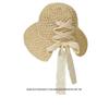 1pc Straw Women's Lace Bow Hollow Crochet Sun Cap,Summer Wide Brim Sunshade Panama Hat Fashion Foldable Beach Hat for Travel