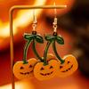 Halloween Funny Pumpkin Earrings Cartoon Holiday Party Earrings Simple Style Versatile Personalized Ear Accessories Female