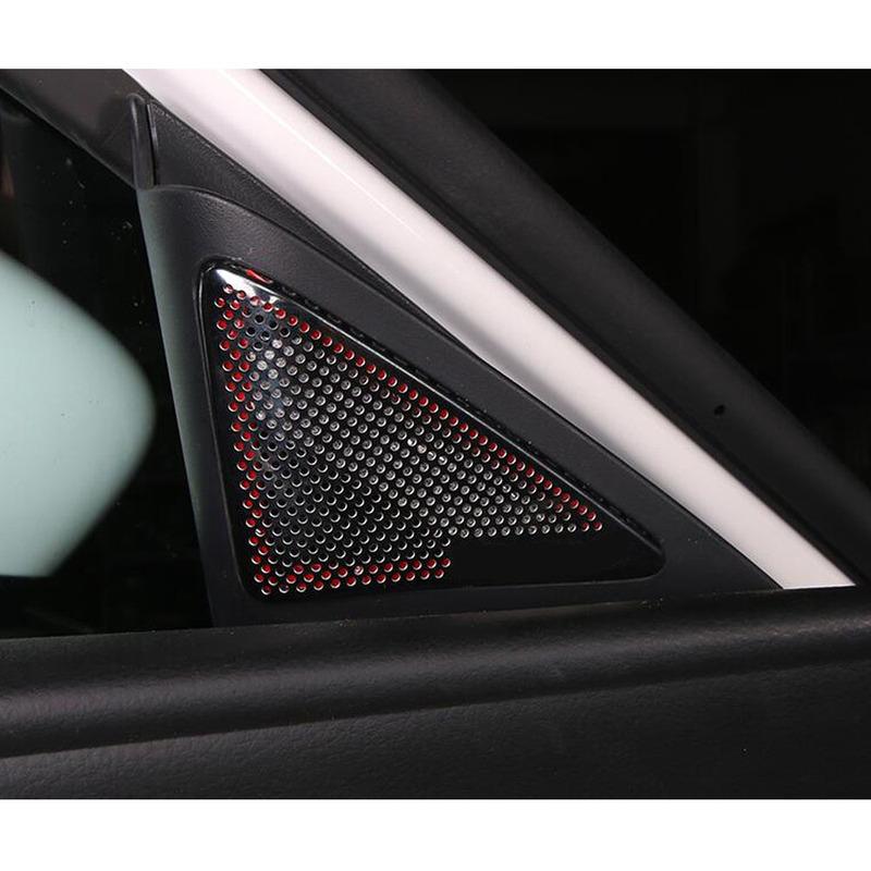 For Mazda 3 Mazda3 Axela M3 Sticker Inner Front Head A Column Frame Triangle Molding Sound Speak Radio Trim