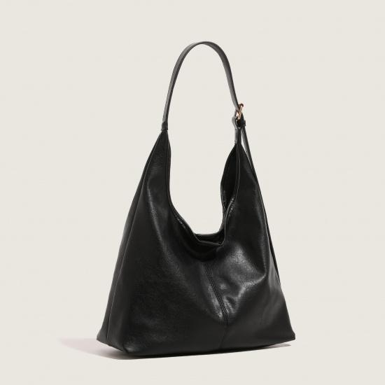 Large Capacity Bag for Women 2025 New Simple Soft Leather Single Shoulder Underarm Bag Retro Commuter Crossbody Mother-Daughter Bag