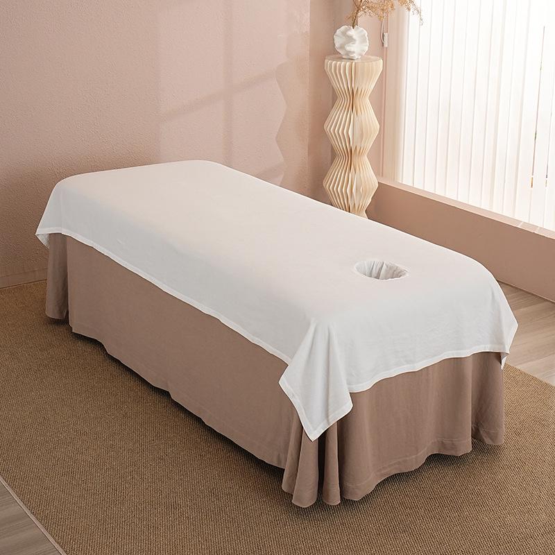 High-End Dustproof Massage Therapy Sheet with Face Hole Cover, Customizable Logo