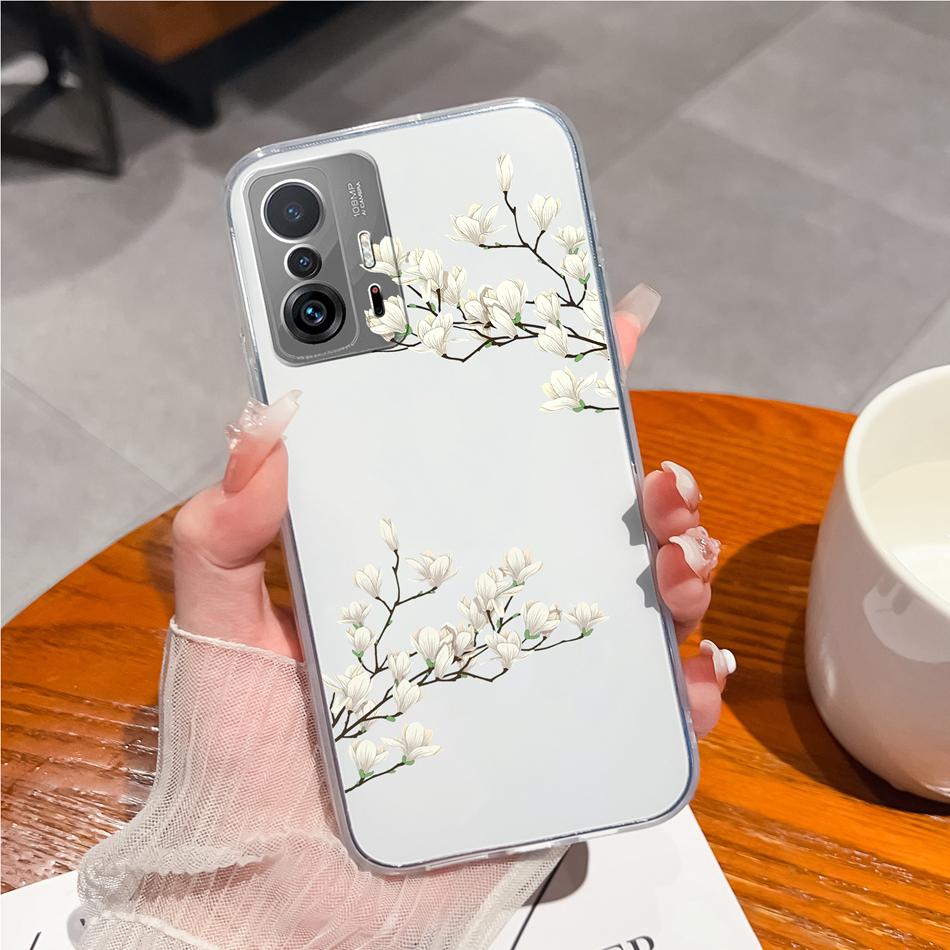 Phone Case For Xiaomi 11T Pro Creative Tag Soft TPU Silicone Clear Shockproof Bumper For Xiaomi 11 T Pro 11TPro Back Cover Coque