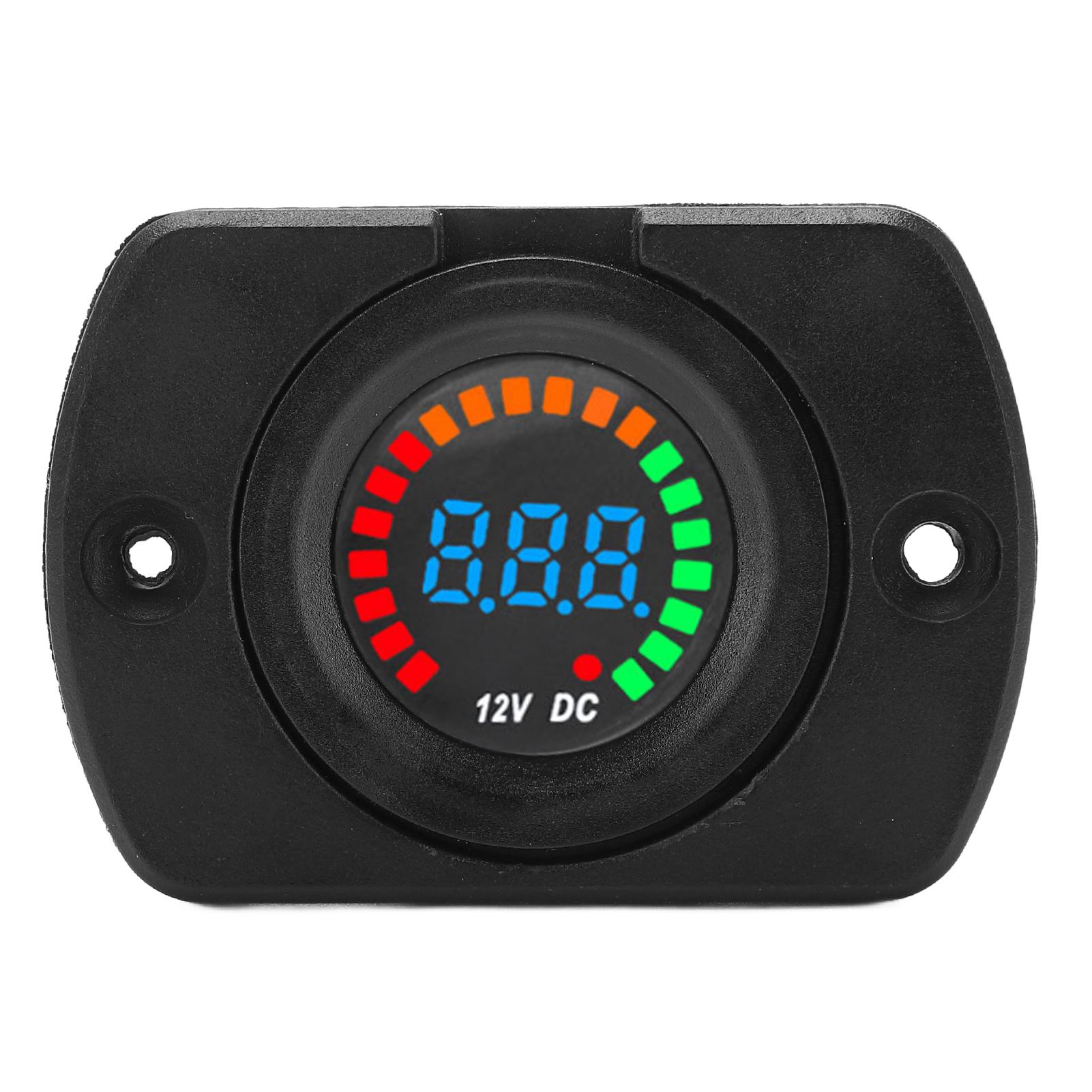 

Автомобільний вольтметр LED цифровий дисплей вимірювач напруги водонепроникний універсальний для вантажівок автобусів кораблів яхт