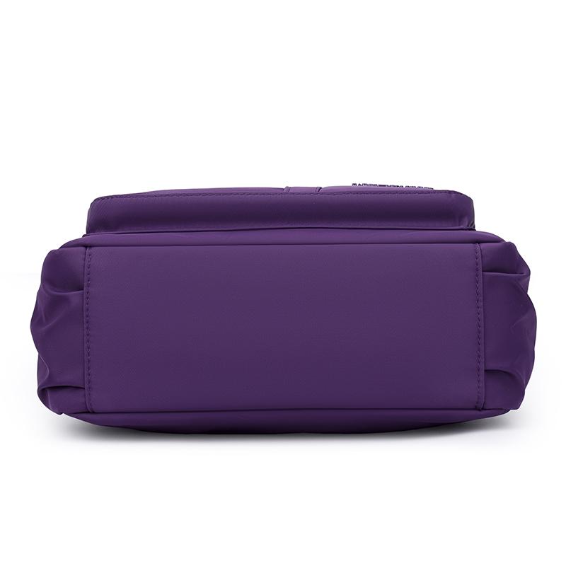 Borsa a tracolla in nylon multi-tasche con tracolla larga regolabile Borsa a spalla casual per donna Viaggi quotidiani