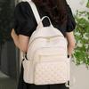 Large Capacity Fashion Solid Color Double Shoulder Bag Female Travel Leisure Backpack Student School Bag