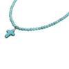 Women Bohemia Turquoise Cross Summer Beach Choker Necklace Jewelry Gift