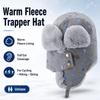 Faux Fur Lining Warm Trapper Hat With Facemask Bomber Hat New Earflap Hat  Cycling