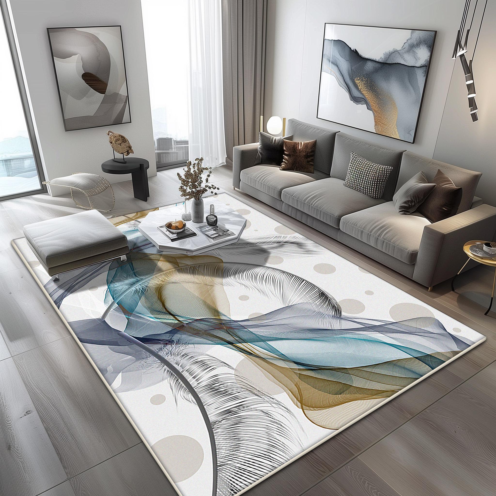 Nordic Luxe Grote Woonkamer Tapijten Abstracte Decoratie Huis Sofa Slaapkamer Kleed 200x300cm Lounge Garderobe Antislip Vloermat 160*200cm