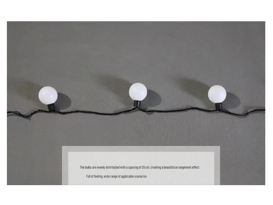 LED Ping Pong String Lights - Multi-Purpose Decorative Lights for Weddings, Festivals, Outdoor Camping, and Party Backgrounds