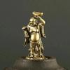 Decorazione Casa Artigianato Rame Buddha Maitreya Miniature Statuette Tascabile Ottone Piccola Statua Ornamenti per Decorazione Soggiorno