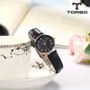 Toleuso T107L-Rbbk Classico Quartz Couple Watch Men'S & Women'S Leather Watch
