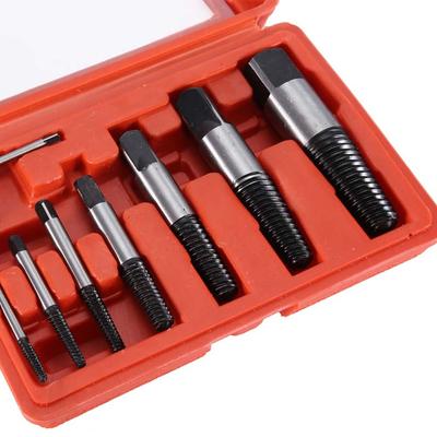 8-teiliges Schraubenextraktor-Set aus Kohlenstoffstahl Easy Out Design Entferner für abgebrochene Schrauben Reparatur von Wasserleitungen