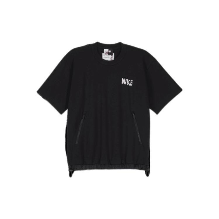 Nike x sacai Logo T-Shirt  Black White  Men s DQ9055-010 XXL