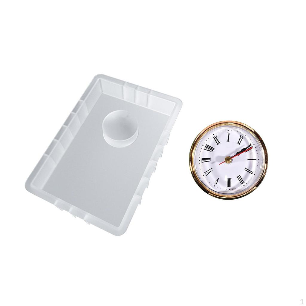 Clock Model Silicone Table Handmade Resin Models with for Home Decors Epoxy
