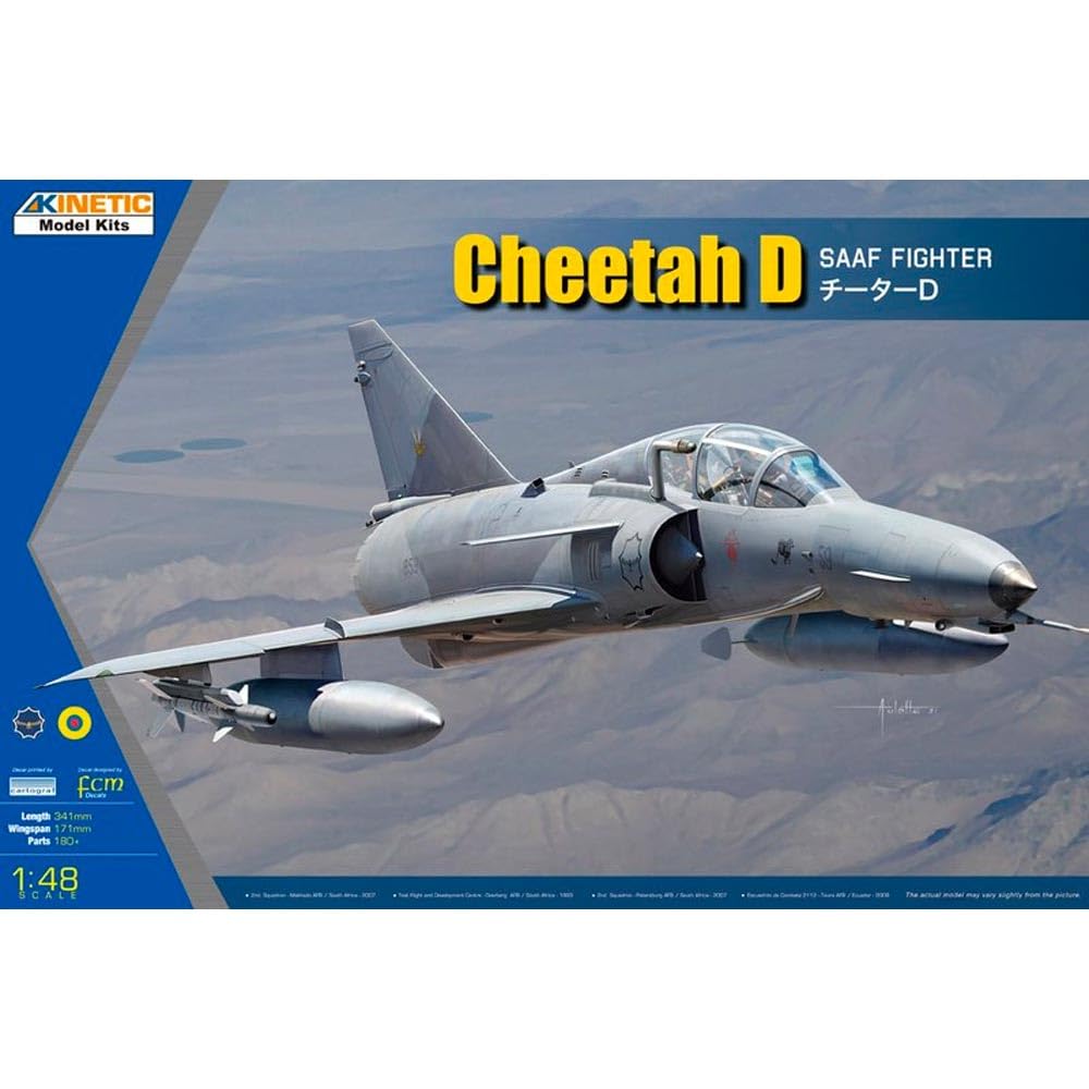 

Kinetic South African Air Force Cheetah D Fighter Plastic Model Kit KNE48081 1/48