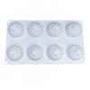 8-Cavity 3D Longevity Peach Silicone Mold - Jelly Mousse Cake French Dessert Aromatherapy Candle Baking Tool