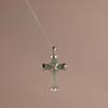 Personalized Valentine'S Day Limited Cross, Water Drop Pendant, Paperclip Necklace, Electroplated Gold Color Retention