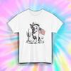 Patriotic Cowboy Dog Shirt USA American Flag Desert Western Country Tee S-5XL