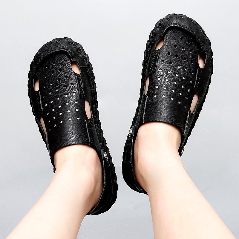 Летние роскошные брендовые кожаные сандалии — фото 6