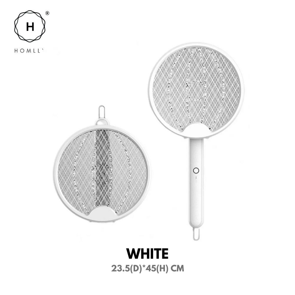 

Homlly 2 in 1 Electric Mosquito Lamp and Swatter Tennis Bat Racket
