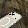 Applicable to iphone17promax magnetic mobile phone case ice mist matte apple 17 simple 17pro transparent case air
