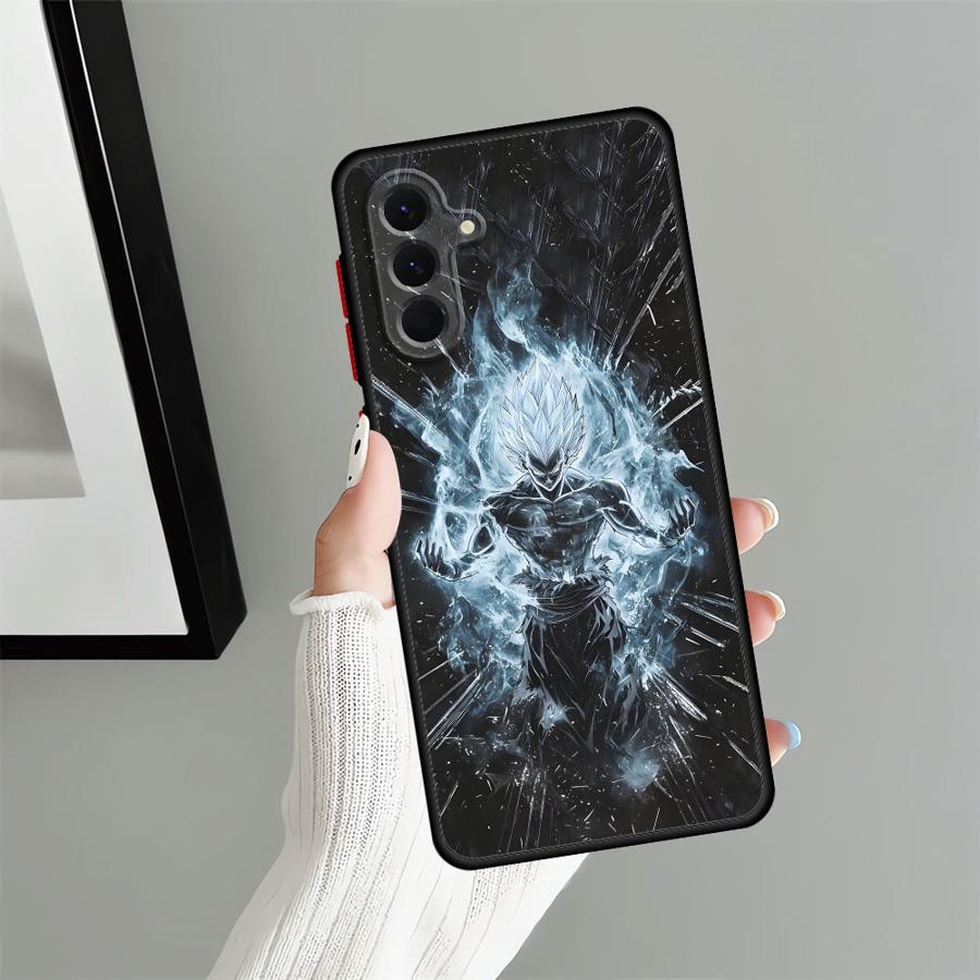 Dragon Ball Advanced Goku Back Phone Cover Case for Samsung Galaxy A25 A26 A35 A36 A73 A22 A54 A52 A56 A34 A53 A24 A21s