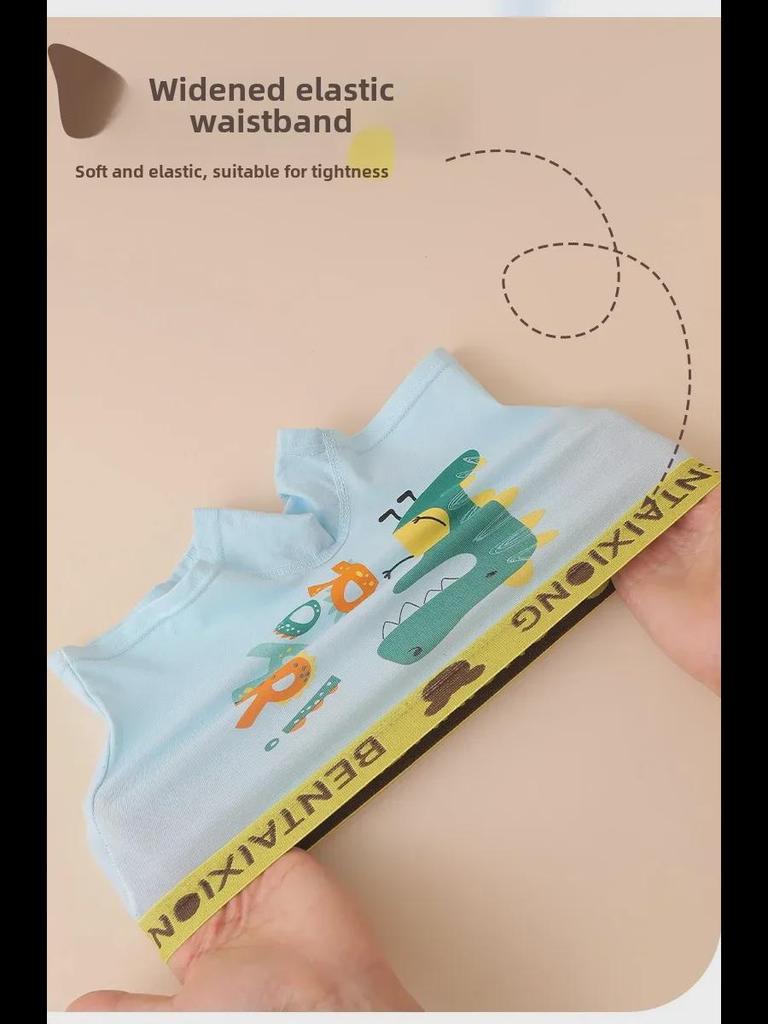 Children's Pure Cotton Boxer Shorts - Antibacterial Underwear for Boys, Kids, and Toddlers