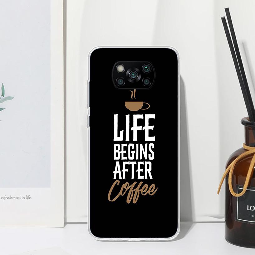 Coffee Wine Cup Phone Case For Xiaomi Poco X7 X6 X5 M7 M8 Pro F7 Ultra Redmi 15C 15 13C 13 12C 12 10 10C 10A Art Fundas Poco X7