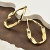 Spanish Geometric Earrings Overseas Warehouse European American Geometric Asymmetrical Hollow Earrings