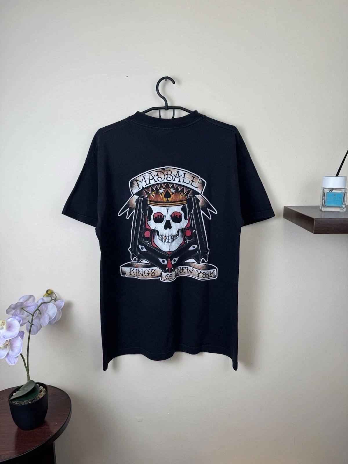 Madball T shirt Kings of New York Sz L Black Rock Band 00s 3XL