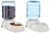 Amazon Basic Automātiska mājdzīvnieku barotava un ūdens dozators, ar gravitātes padevi, liels, 9L, pelēks