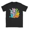 Oversized T Shirt Summer Pokemon Eevee Eevolutions Hip Hop T Shirts  Cotton Tee Shirt for Men Y2K Cheap Short Sleeve Top Tees