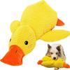 Dog Toy - Indestructible - Yellow Plush - For Aggressive Chewers - Resistant To Intense Play