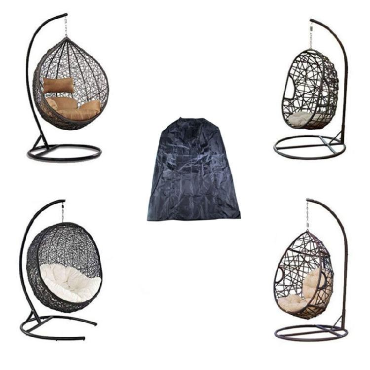 All Weathers Outdoor Hanging Swing Chair Cover 115x190CM Waterproof Eggs Chair Protective Cover for Garden Furniture