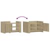 Coffee Table Sonoma Oak 80x50x50 cm Particleboard