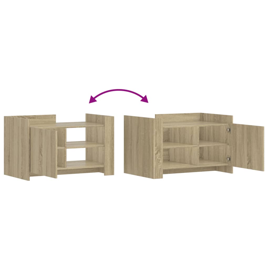 Coffee Table Sonoma Oak 80x50x50 cm Particleboard