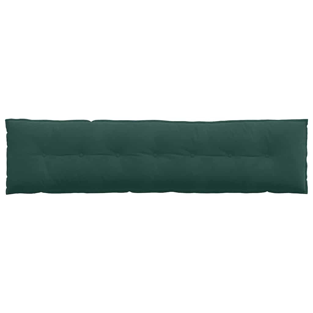 Back Cushion Dark Green 200 x 50 cm Cord Fabric