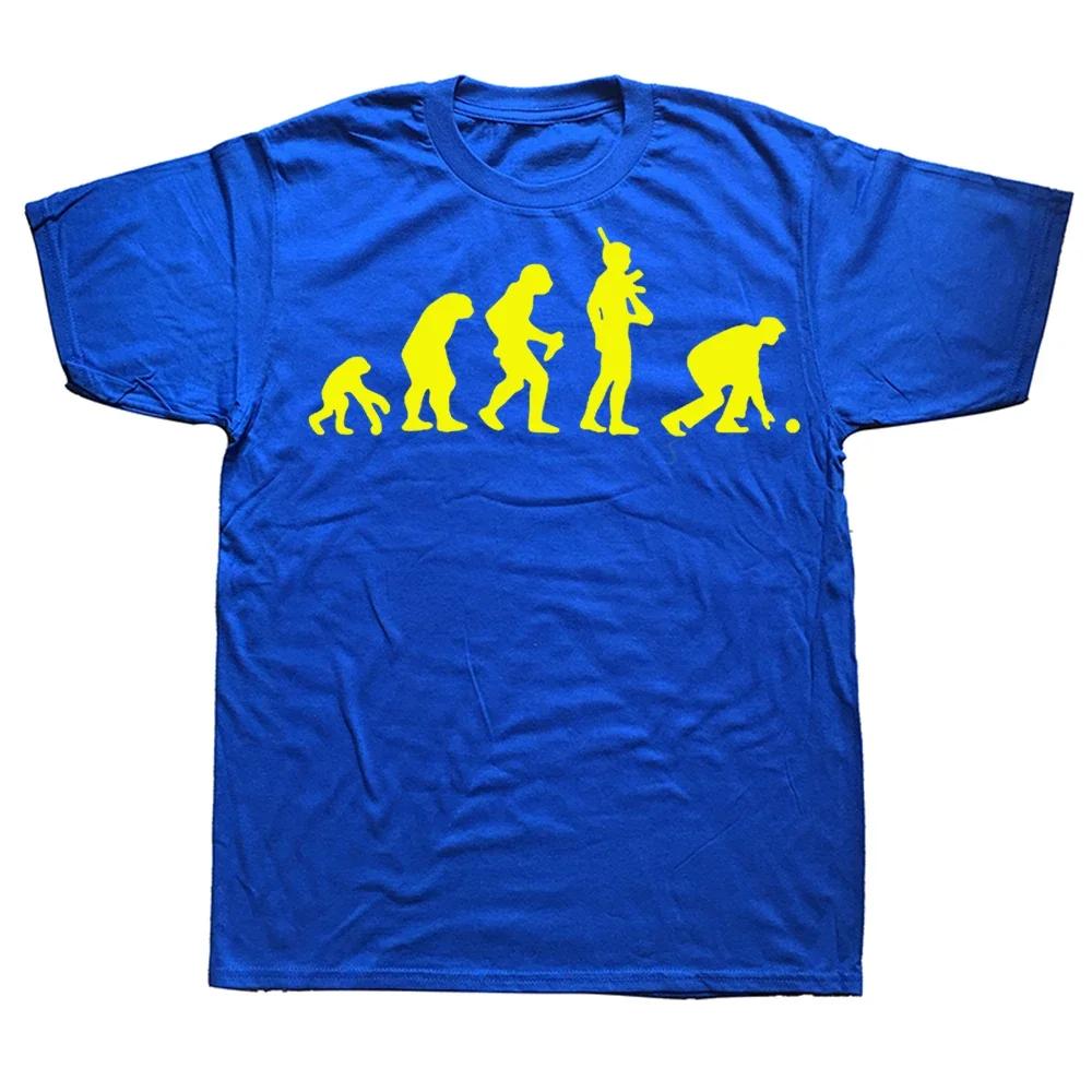 Novelty Awesome Evolution Of Lawn Bowls T shirt Bowling Streetwear Short Sleeve Birthday Gift Summer Style T-shirt Mens Clothing