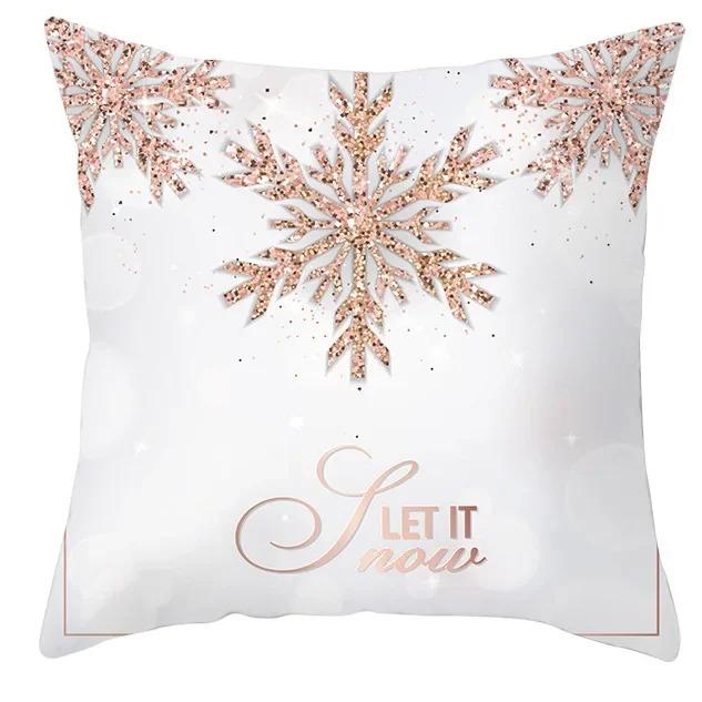 Christmas Themed Pillowcases Car Accessories Office Santa Claus Living Room Sofa Home Pillowcases