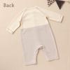 Cream De Coco In Cardboard Knit Smooth Striped Newborn Baby Stylish Romper for and Size [Made Japan] & Coverall, Clothes, Cute, Warm, 100% Cotton,