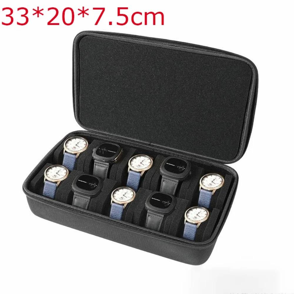 Watch Box 6/10 Slot Watches Organizer Portable Travel Watch Case Waterproof Storage Travel Watch Carrying Case Watches Holder