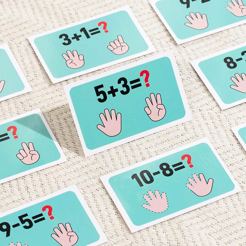Kids Mathematics Teaching Aids Finger Numbers Counting Stick Palm Math Toy Children Counting Educational Toys Toddlers Intellige