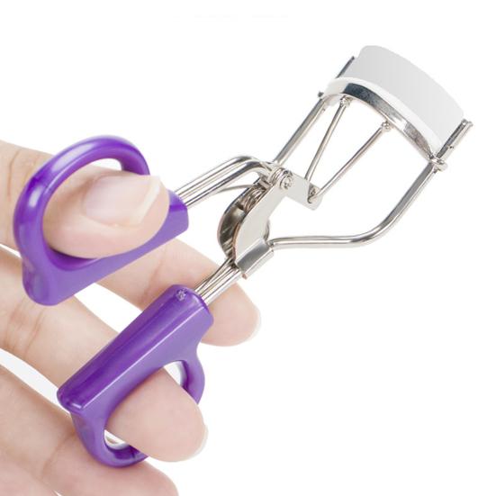 Stainless Steel Eyelash Curler with Ergonomic Handle Volumizing Precision Eye Lash Curler Natural Long Lasting Lashes Curling Tools for Women Makeup